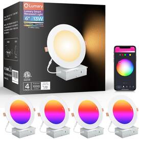 Us-sd6f-4 Lumary Smart Recessed Lighting 6 Inch Canless Led Lights 13w 1000lm
