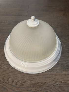 Fzp8012a Luminosa Fzp8012a/wh Hampton Bay 11 Inch 2-light White Flush Mount With Frosted Swirl Glass Shade
