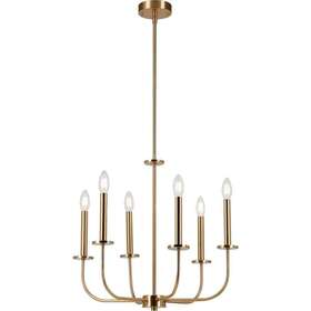 Ksh9106ax-01 Luminosa 6-light Antique Gold Chandelier