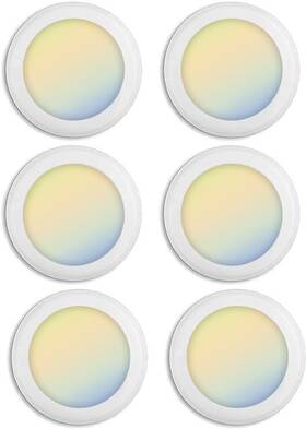 16.5w Lunabode Led 860010815113 7.5 Inch Flush Mount Ceiling Light Fixture 6 Pack - 1500lm 120v 60