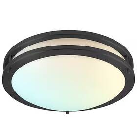 Luxrite 697333248669 Lr23291-1pk 12 Inch Led Flush Mount Ceiling Light 5 Cct Selectable