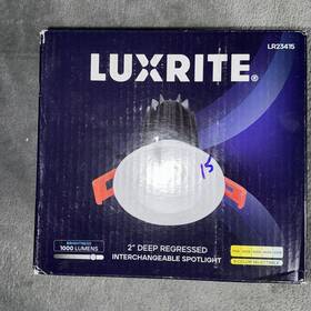 Lr23415 Luxrite Led Recessed Light With J-box Dimmable 15w 2 Inch