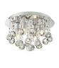 Lws2308a Style Selections Polished Chrome Sparkling Crystals Flush Mount Lighting Fixture