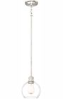 Lws3235d Quoizel Soho Brushed Nickel Industrial Mini Clear Glass Bowl Pendant