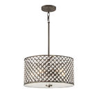 Lws3237b1 Quoizel 16.75-in Bronze Crystal Hardwired