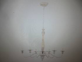 Asd5037-6-yvgy Lwytjo 6-light Vintage Beige Farmhouse Wood Candle Chandelier French Pendant
