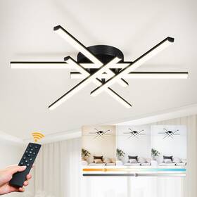 C230043p6bk Lynnoland Modern Led Ceiling Light Fixture Dimmable Bedroom Lights For With Re