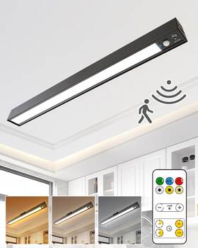 Cl7501c-b Lytara Rechargeable Motion Sensor Ceiling Light Full Metal Battery Powered Led Clos