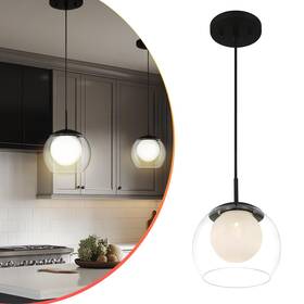 Lytio 671227040928 Mini Charcoal Dome Led Pendant Light Dimmable Adjustable Length Warm White
