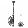 Lz3071-4bs Aa Warehousing Globe Chandelier In Black Finish With 810004186064