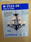 M232226 Natural Lighting Thomas Slate Chandelier