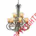 M236240 Thomas Lighting Twelve Light Bronze Up Chandelier