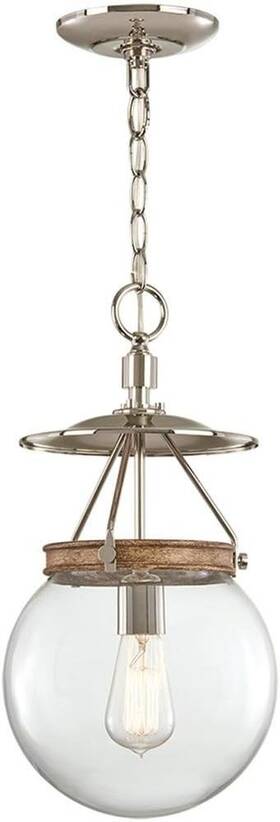 27201 Madison Avenue Minka Lighting 1 Light Foyer Pendant Polished Nickel - New