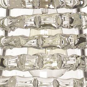 M-4960-2387981 Maklaine Long Ribbon Modern Thick Glass Pendant In Clear Finish