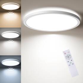 Ls-cl-g24w-m-dcct Matane Motion Sensor Led Ceiling Light With Remote 12 Inch Wired Flush Mount Li