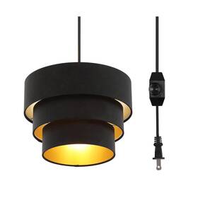 Ky0805b Mateyrie Plug In Pendant Light Hanging Lamp With Dimmable Switch Drum
