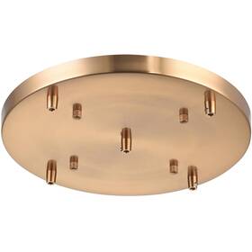Matteo Lighting Cp0105ag Open Box Leo Flush Mount Aged Gold Brass