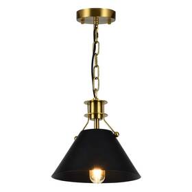 Mx5013-p1bk Maxax Havenridge 1-light Black Handing Barn Light Pendant With Metal Shade