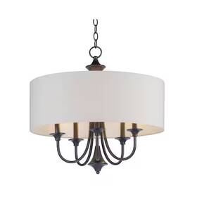 10015omoi Maxim Bongo 5-light 22 Inch Wide Oil Rubbed Bronze Pendant Light