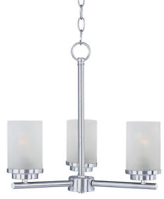 10203ftsn Maxim 10203 Corona 18inch.w 3 Light Chandelier Nickel