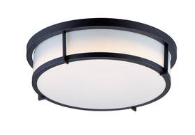 10272wtbk Maxim 10272wt Rogue E26 2 Light 13 Inch W Flush Mount Drum Ceiling - Black