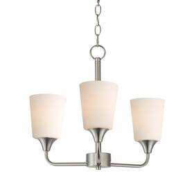 12873swsn Maxim 12873 Hudson 3 Light 20 Inch W Chandelier - White