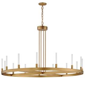 16168crgld Maxim 16168cr Ovation 15 Light 47 Inch W Led Ring Chandelier - Gold