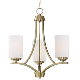 Maxim 20033swsbr 20033 Deven 3 Light 18 Inch W Pillar Candle Multi Pendant - Brass