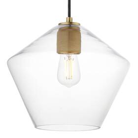 Maxim 21337clnab 21337cl Geode 12 Inch W Pendant - Brass