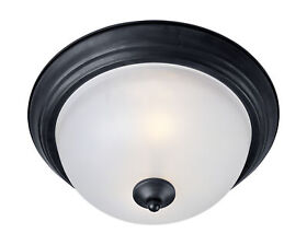 5842ftbk Maxim 5842ft Essentials 584x 3 Light 16inch.w Flush Mount Bowl Black