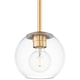 98410clnab Maxim 98410cl Brass Branch 7 Inch Wide Clear Glass Globe Mini Pendant