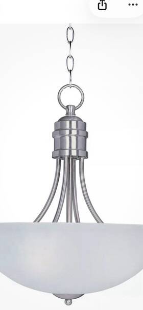 10044ftsn Maxim Lighting Logan Foyer Pendant Satin Nickel 3-e26 Medium 60w
