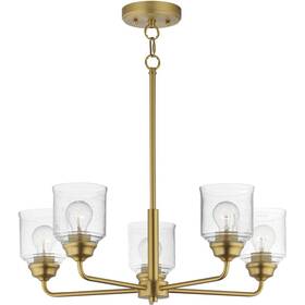 Maxim Lighting 12266cdnab Acadia Chandelier Natural Aged Brass