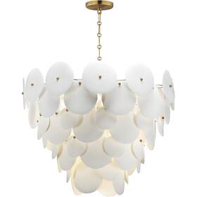 12827wtnab Maxim Lighting Isla Chandelier Natural Aged Brass