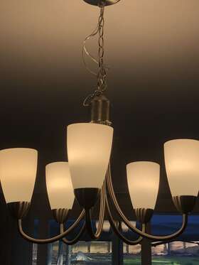 20025swpc Maxim Lighting 5-light Chandelier In Polished Chrome/glass