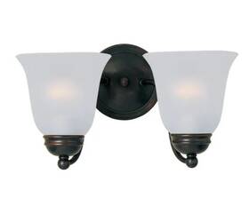 2121ftoi Maxim Lighting Basix 2 Light 14 Inch Wide Bathroom Vanity Oil Rubbed Bronze
