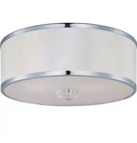 39821bcwtpc Maxim Lighting Metro 3-light Polished Chrome Semi-flush Mount Bulb Not Included