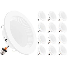 Mrl-410205-12 Maxxima 12pk 4in 5 Cct Retrofit Recessed Led Downlight With E26 Quick Connect Color 850