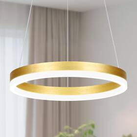 Yk-3-j Mccokaige 1 Ring Led Chandelier Gold Adjustable Light Modern