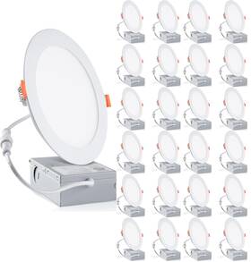 Mc-6in-24p Meccein 24pack 6 Inch Led Recessed Light 6500k Daylight Ultra-thin Ceiling