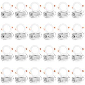 5cct Meconard 783970351357 24 Pack 4 Inch Ultra-thin Led Recessed Ceiling Light With Junct
