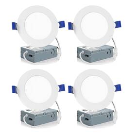 Lrc-9x-etl-5cct-4p Meconard 4 Pack Inch Led Recessed Ceiling Light With Junction Box 2700k/30
