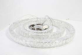 Md2226-753pn Meerosee Lighting Modern Crystal Chandelier Light 3 Rings D27.56 19.69 11.81 Inch