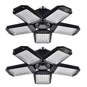 Mefflypee 769891787468 2 Pack Led Garage Lights 120w Deformable Ceiling