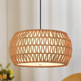 Mx-p2126-3 Meixisue Rattan Boho Farmhouse Chandeliers Light Fixture 3 Lights Coastal Natural Hand