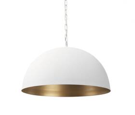 70102 Mercana 70103 Juniper 24 Inch Round White Dome Pendant Light