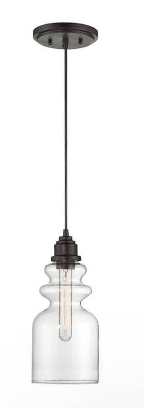 M70018orb Meridian 1 Light Oil Brushed Nickel Mini Pendant