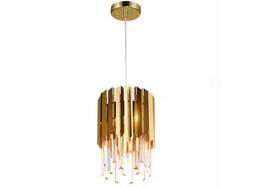 Hcf-1635-gd-bnhd-1 Merra Modern 1-light Gold Pendant With Tiered Unique Crystal Shade