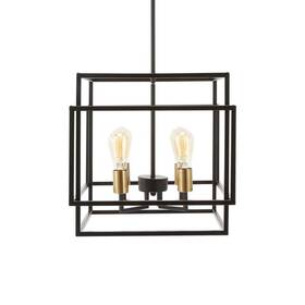 Hcf-3502-00-bnhd-1 Merra 4-light Black Open Box Pendant Chandelier With Metal Frame