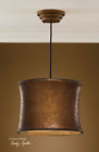 21140 Metal Modern Marcel Contemporary Copper Light Mesh Pendant Shade Chandelier